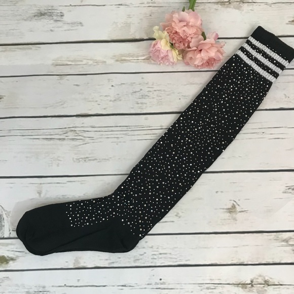 Sexy Sparkle Bling Rhinestone Over The Knee Socks - Picture 5 of 10